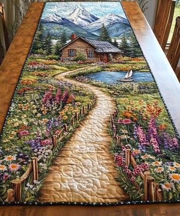 Nature Beauty Quilted Table Runner