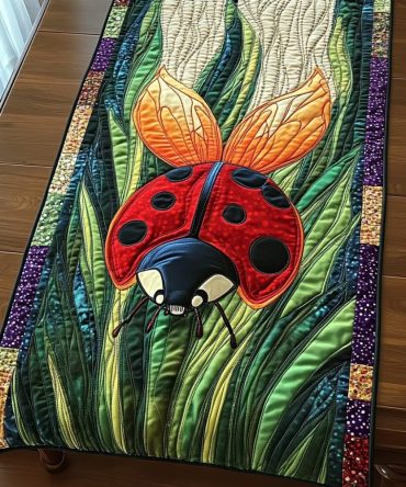 Nature Dotty Beauty Quilted Table Runner