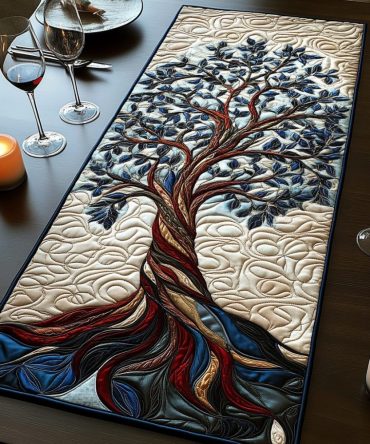 Nature Embrace Quilted Table Runner