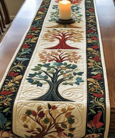 Nature Grace Quilted Table Runner