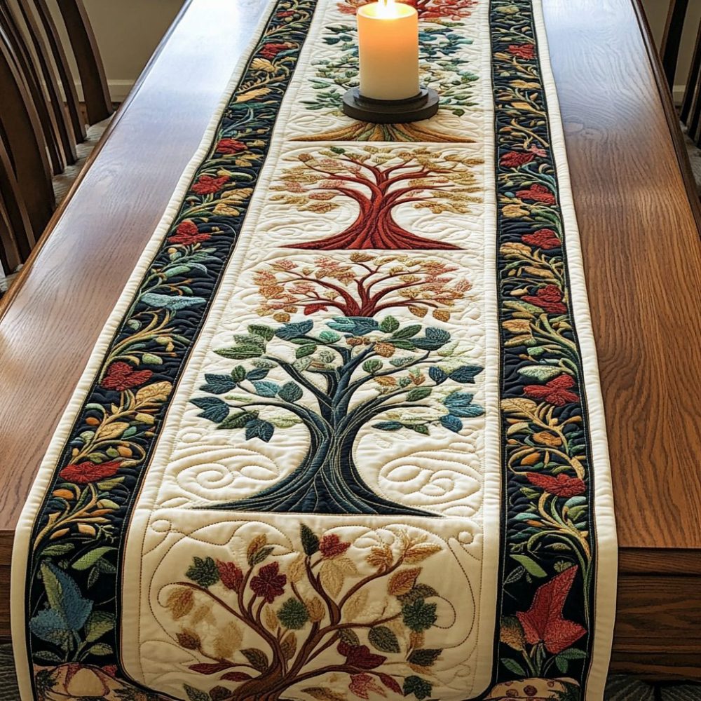 Nature Grace Quilted Table Runner