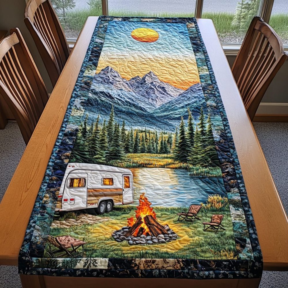 Nature Retreat Quilted Table Runner