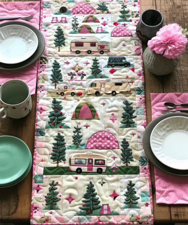 Nature'S Haven Quilted Table Runner