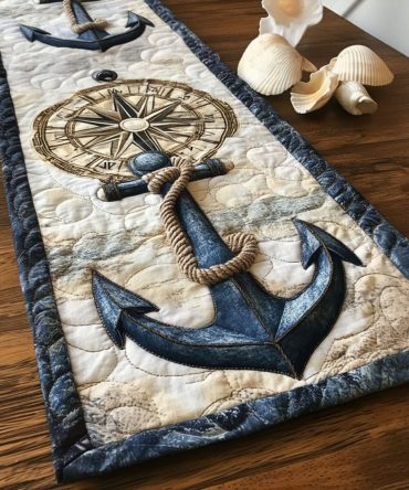 Nautical Twilight Quilted Table Runner