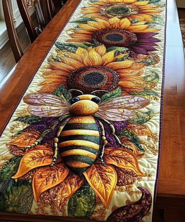 Nectar Seeker Quilted Table Runner