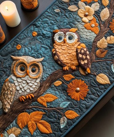 Night Watch Quilted Table Runner