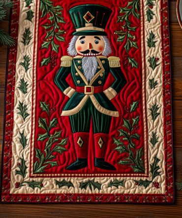 Noble Nutcracker Quilted Table Runner