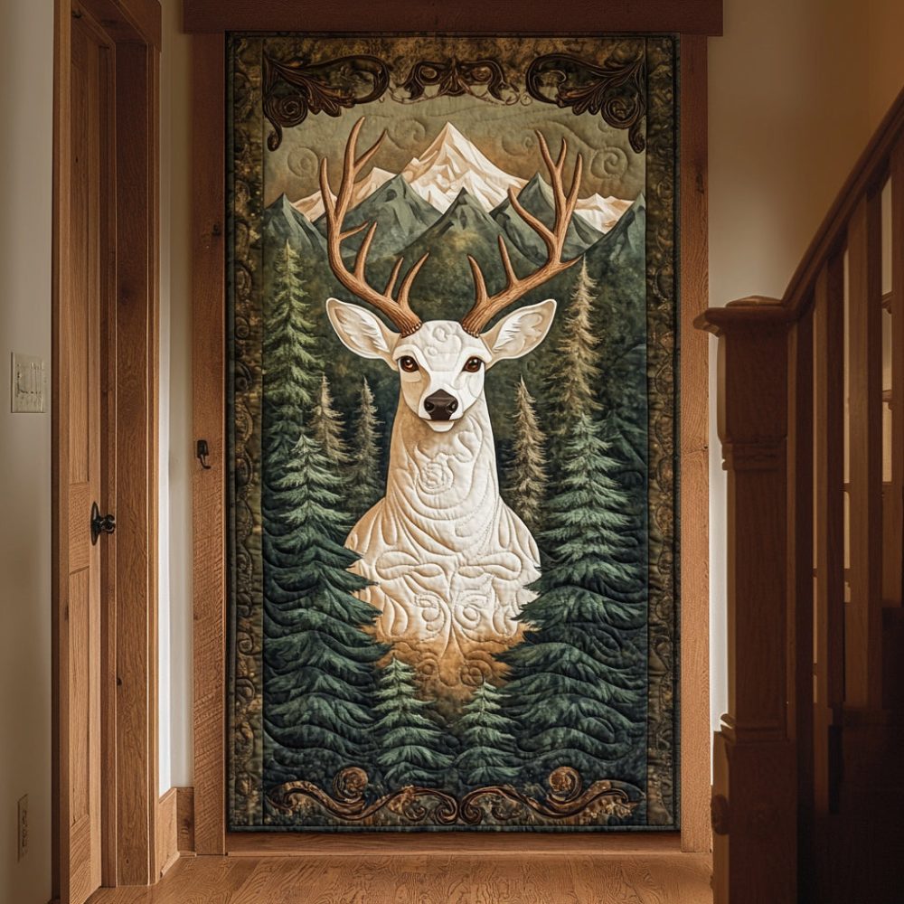 Noble Stag Quilted Door Cover