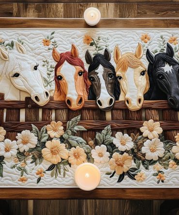 Noble Steps Quilted Table Runner