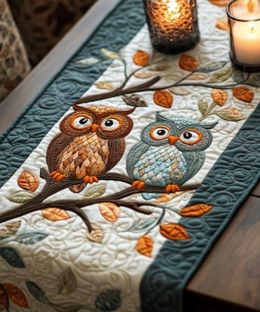 Nocturnal Glow Quilted Table Runner