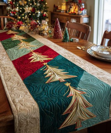Noel Glow Quilted Table Runner