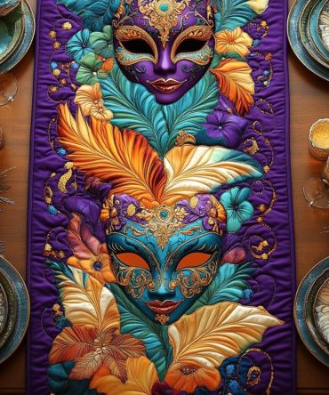 Nola Nights Quilted Table Runner