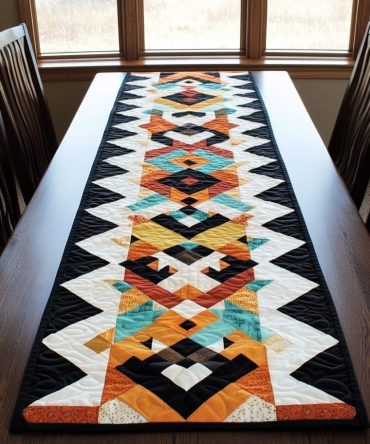 Nomadic Spirit Quilted Table Runner