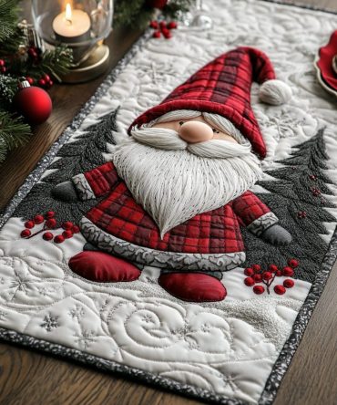 North Pole Charm Quilted Table Runner