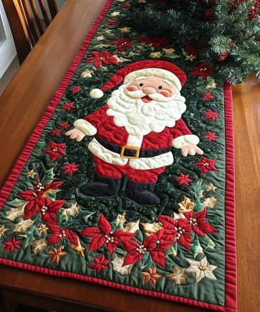 North Pole Elegance Quilted Table Runner