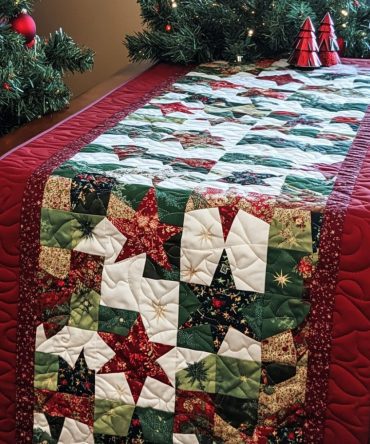 North Pole Warmth Quilted Table Runner