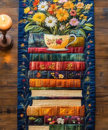 Novel Dream Quilted Table Runner