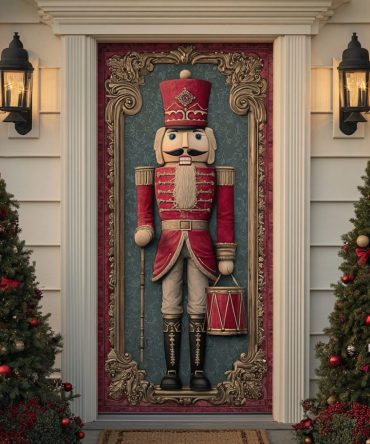 Nutcracker Charm Quilted Door Cover
