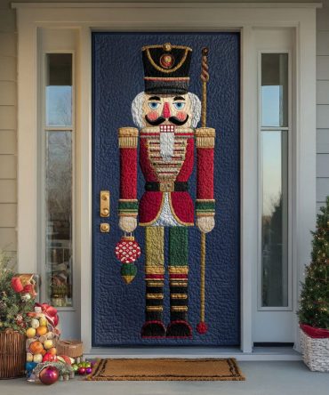 Nutcracker Elegance Quilted Door Cover