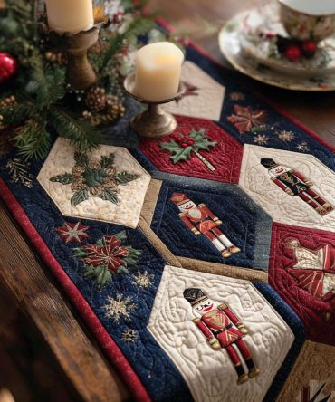 Nutcracker Eve Quilted Table Runner