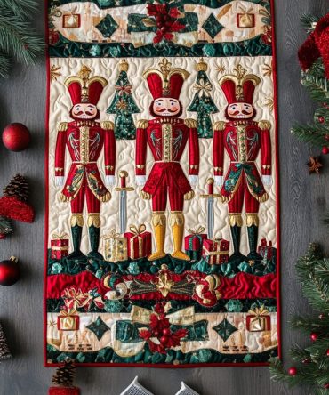 Nutcracker Parade Quilted Table Runner