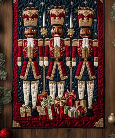 Nutcracker Splendor Quilted Table Runner
