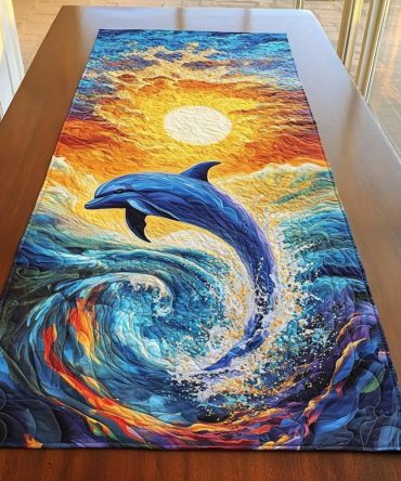 Ocean Dancer Quilted Table Runner