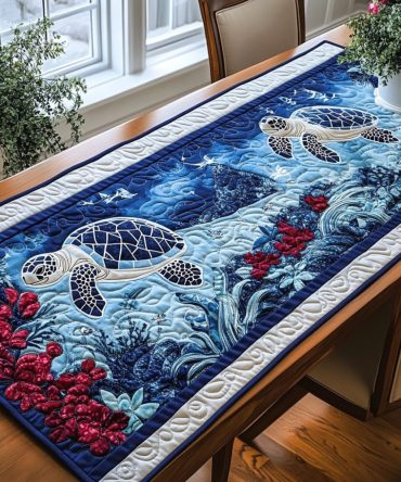 Ocean Dreams Quilted Table Runner