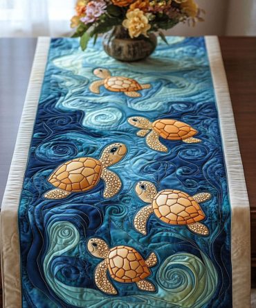 Ocean Glider Quilted Table Runner