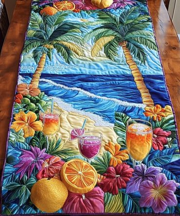 Ocean Mood Quilted Table Runner