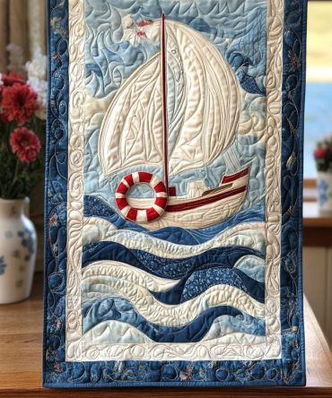 Ocean Navigator Quilted Table Runner