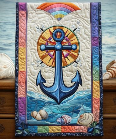 Oceanic Voyage Quilted Table Runner