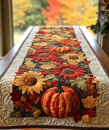 October Charm Quilted Table Runner