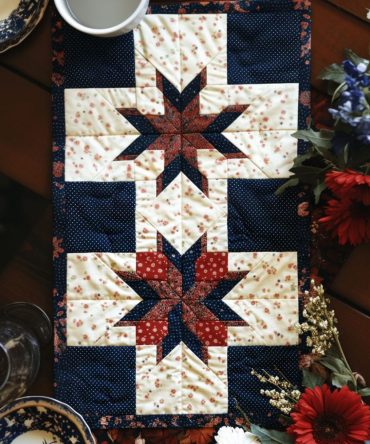 Ohio Patchwork Beauty Quilted Table Runner