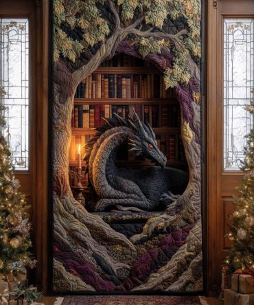 Onyx Sentinel Quilted Door Cover