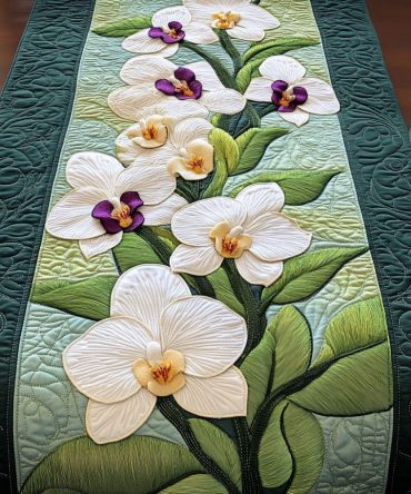 Orchid Bliss Quilted Table Runner
