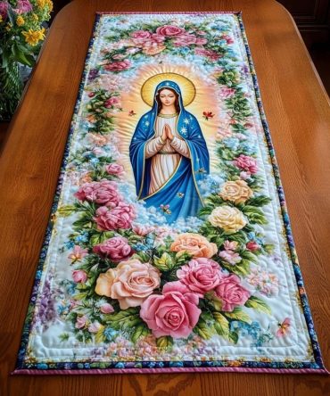 Our Lady Love Quilted Table Runner