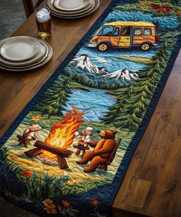 Outdoor Oasis Quilted Table Runner