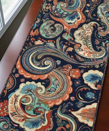 Paisley Elegance Quilted Table Runner