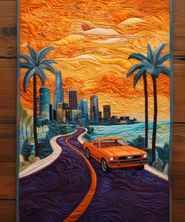 Palm Coast Drive Quilted Table Runner