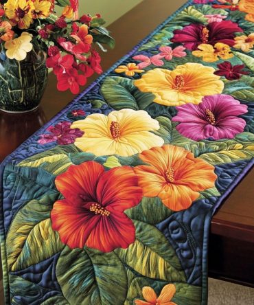 Paradise Table Quilted Table Runner