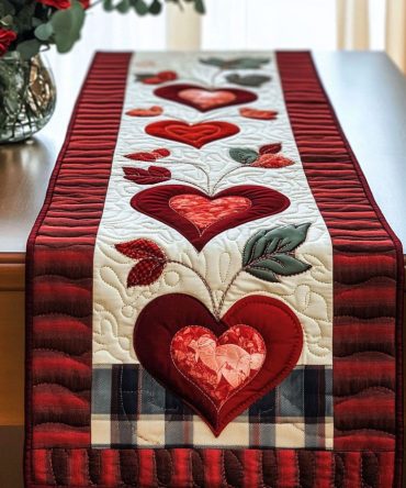 Passion Glow Quilted Table Runner