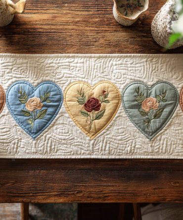 Pastel Affection Quilted Table Runner