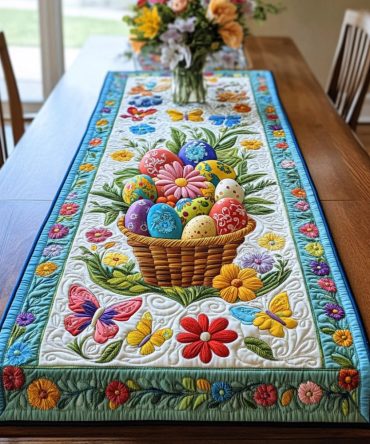 Pastel Wonderland Quilted Table Runner
