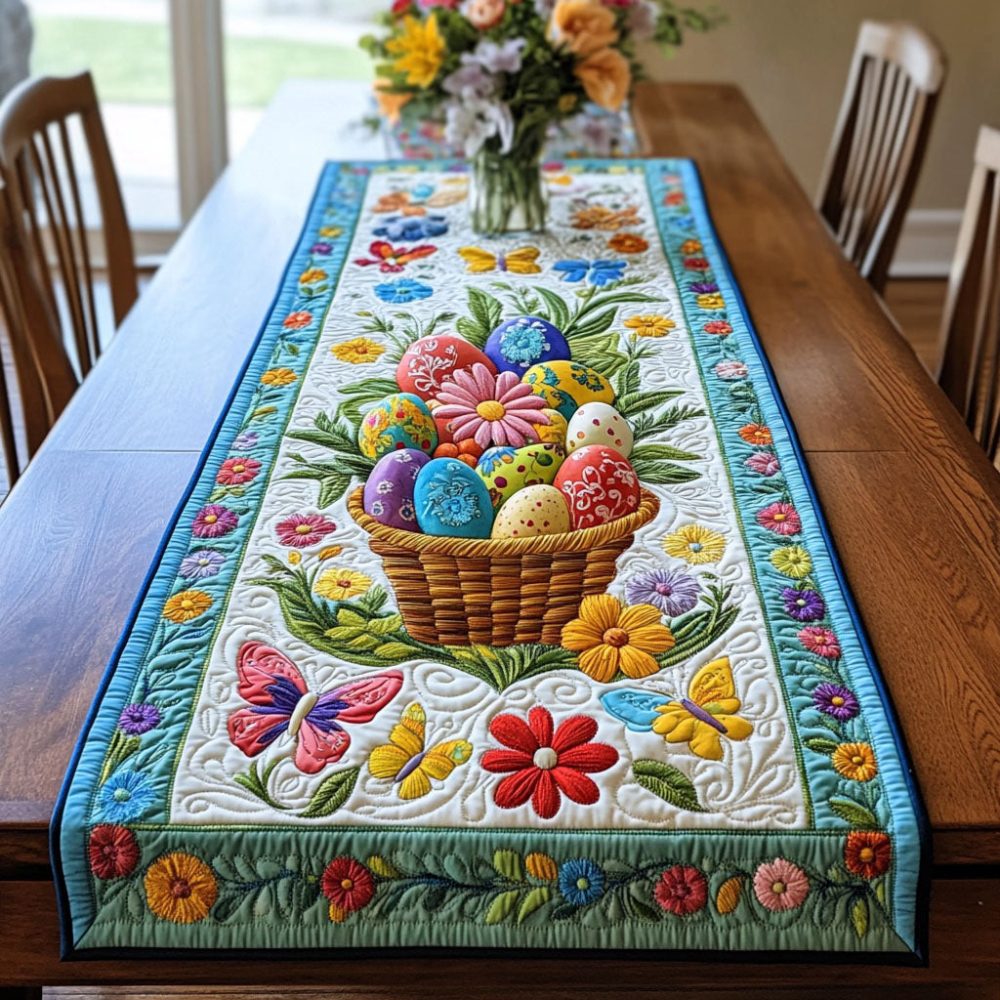 Pastel Wonderland Quilted Table Runner