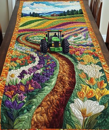 Pastoral Charm Quilted Table Runner