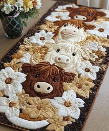 Pasture Beauty Quilted Table Runner