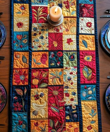 Patchwork Joy Quilted Table Runner