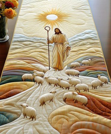 Path Of Light Quilted Table Runner