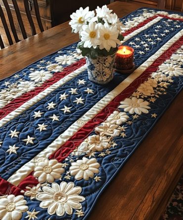 Patriot Pride Quilted Table Runner